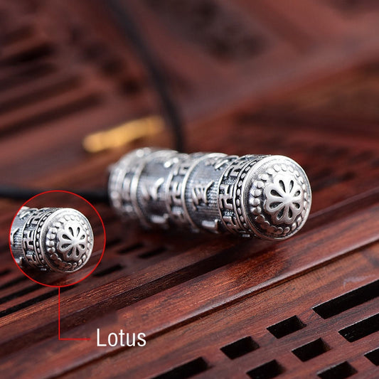 Piedras de Buda tibetano Om Mani Padme Hum Buda esvástica suerte collar colgante 