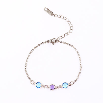 Personalized Birth Stone Bracelet