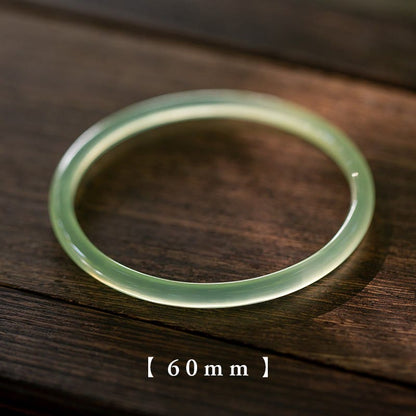 Pulsera brazalete de piedra de Buda con calcedonia verde natural, fuerza y ​​coraje