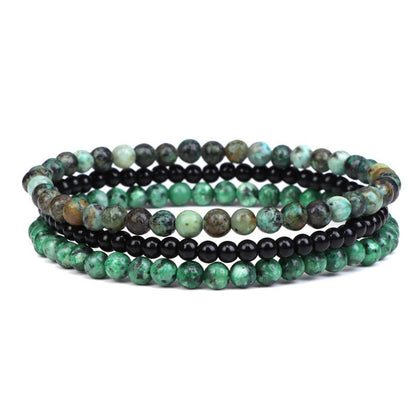 Pulsera espiritual de paz interior con piedras de cristal natural de 3 piezas de Buddha Stones