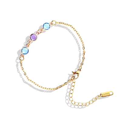 Personalized Birth Stone Bracelet