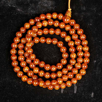 Buddha Stones Golden Sea Willow Erfolg Positives Armband Mala 