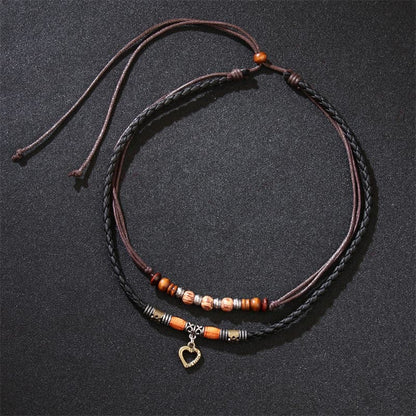 Pulsera con colgante y cuentas curativas con diseño de corazón de amor y piedras de Buda