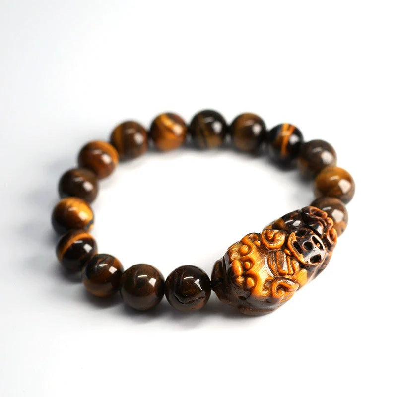 Tiger Eye Pixiu Wealth & Protection Bracelet