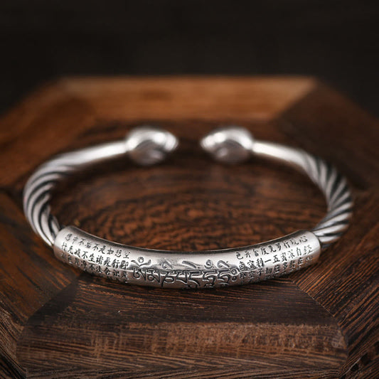 Buddha-Steine ​​tibetischen Om Mani Padme Hum Herz Sutra Reinheit Manschette Armband