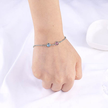 Personalized Birth Stone Bracelet
