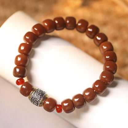 Buddha-Steine ​​Bodhi-Samen Glücksbringer Wolke Fu Charakter Perle Frieden Armband