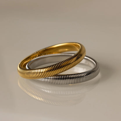 Thick Snake Chain Bangle