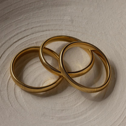 Thick Snake Chain Bangle