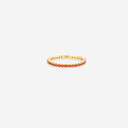 Birthstone Eternity Stacking Ring