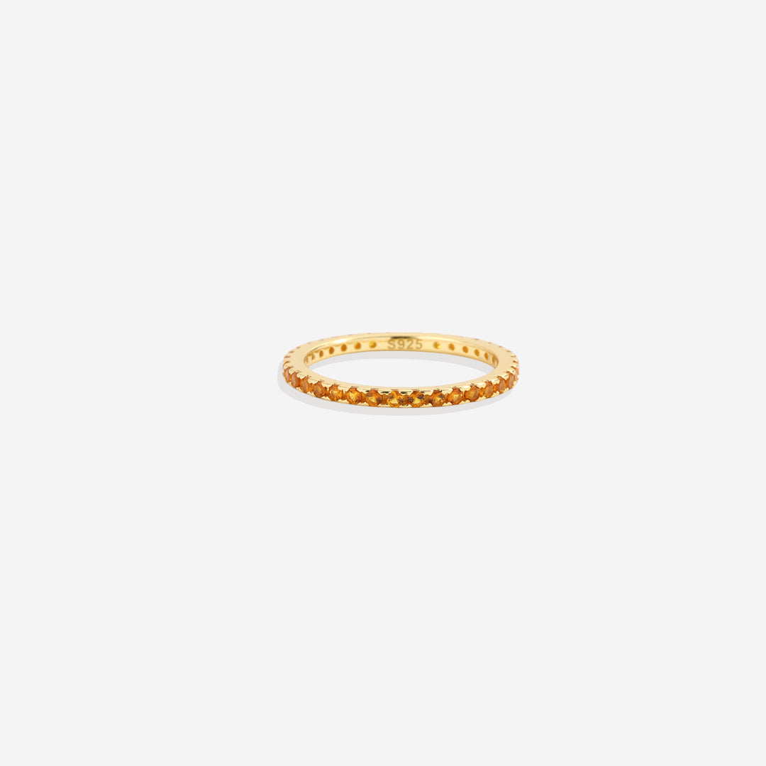 Birthstone Eternity Stacking Ring