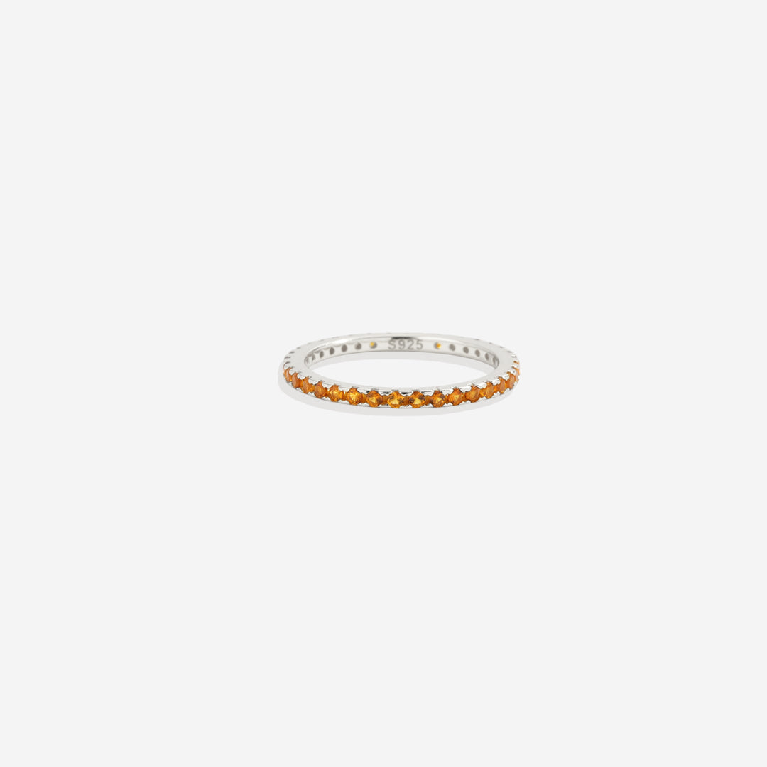 Birthstone Eternity Stacking Ring