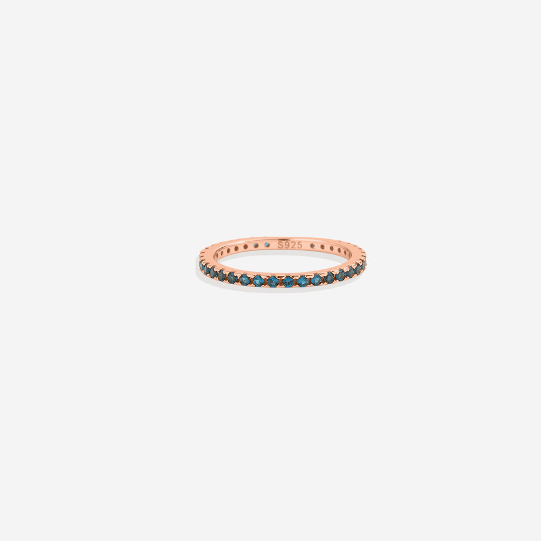 Birthstone Eternity Stacking Ring