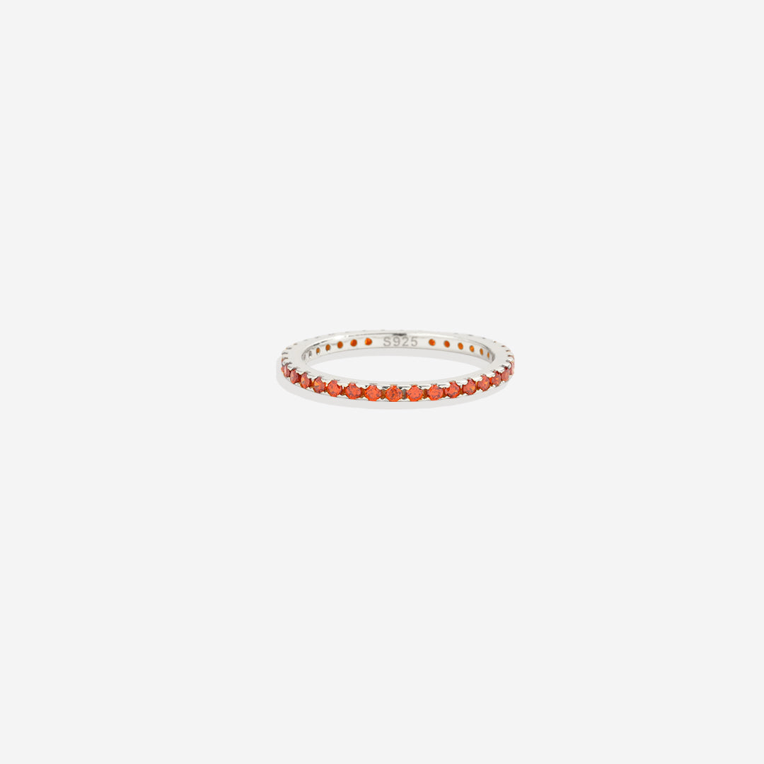 Birthstone Eternity Stacking Ring