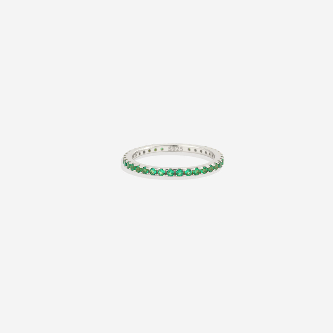 Birthstone Eternity Stacking Ring