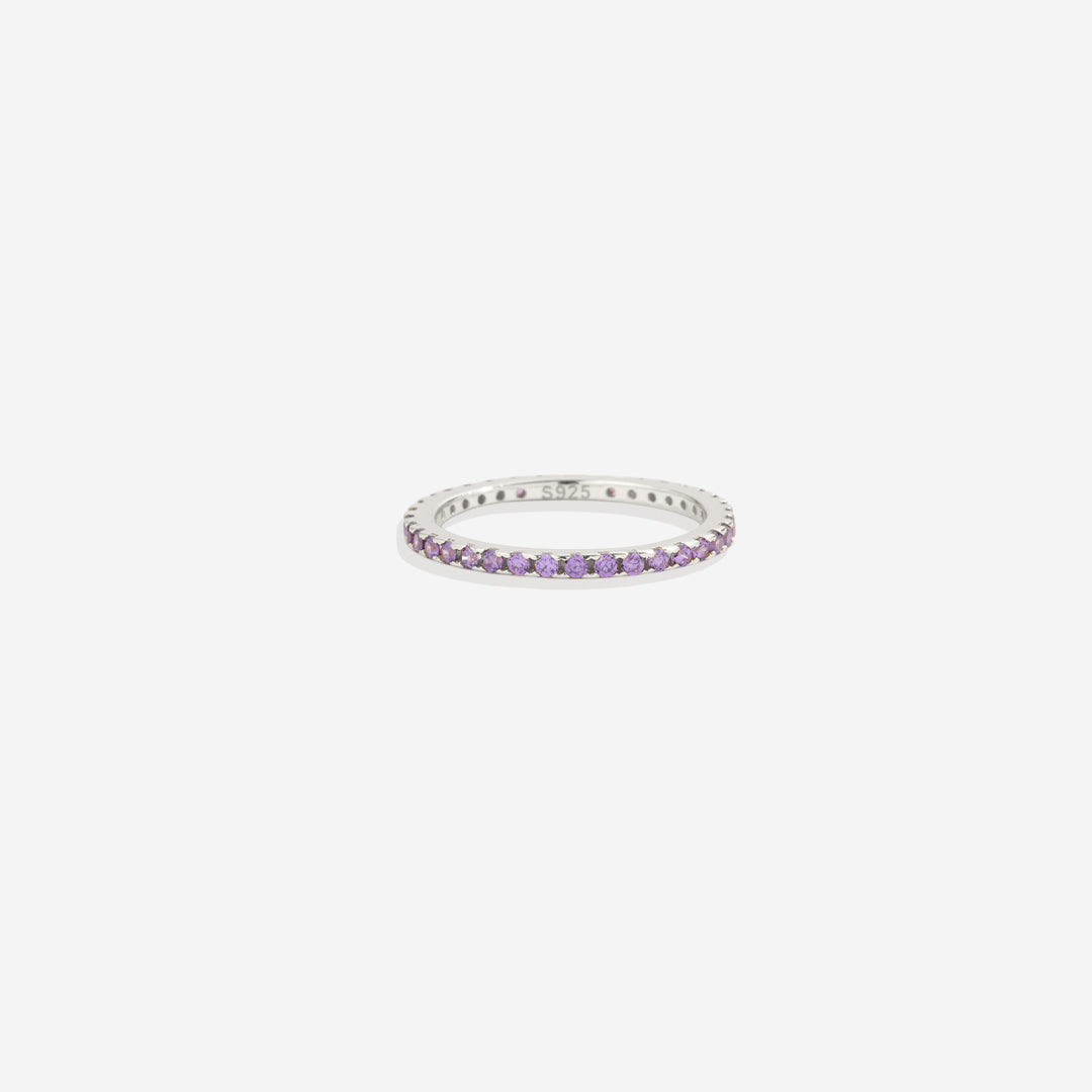 Birthstone Eternity Stacking Ring