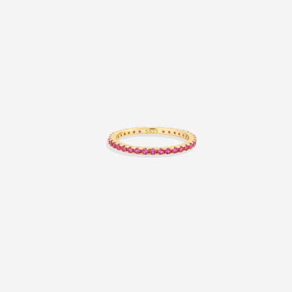 Birthstone Eternity Stacking Ring