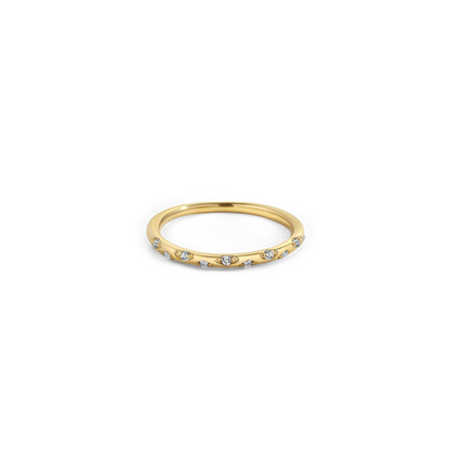 Dainty Birthstone Constellation Band