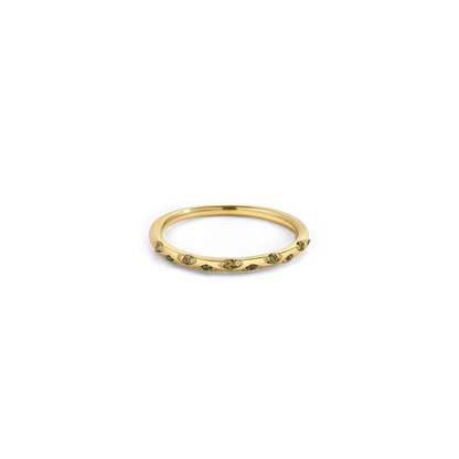 Dainty Birthstone Constellation Band