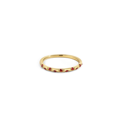 Dainty Birthstone Constellation Band