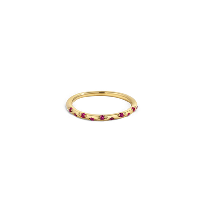 Dainty Birthstone Constellation Band