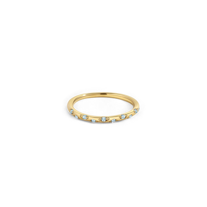 Dainty Birthstone Constellation Band