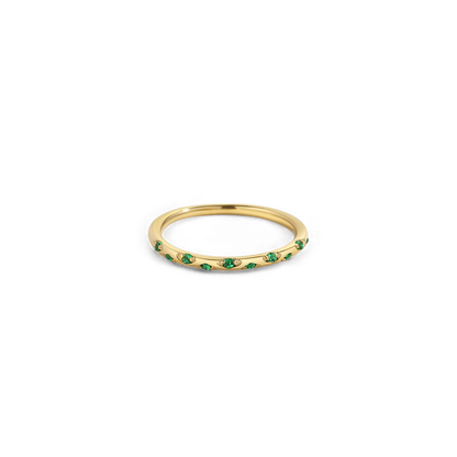 Dainty Birthstone Constellation Band