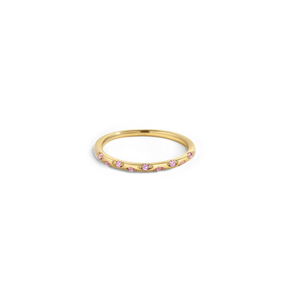 Dainty Birthstone Constellation Band