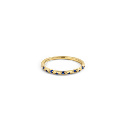 Dainty Birthstone Constellation Band