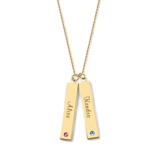 Birthstone Bar Necklace