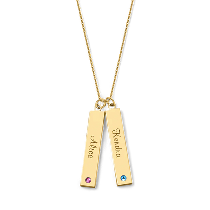 Birthstone Bar Necklace