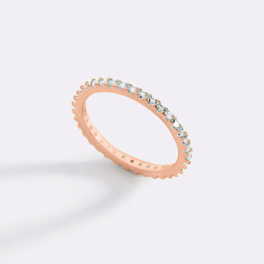 Birthstone Eternity Stacking Ring