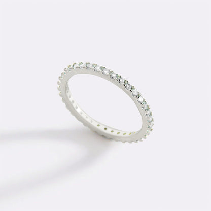 Birthstone Eternity Stacking Ring