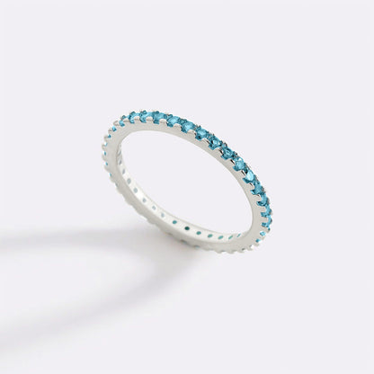 Birthstone Eternity Stacking Ring