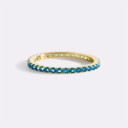 Birthstone Eternity Stacking Ring