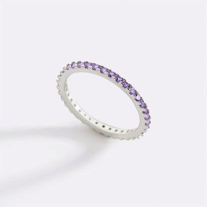 Birthstone Eternity Stacking Ring