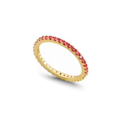 Birthstone Eternity Stacking Ring