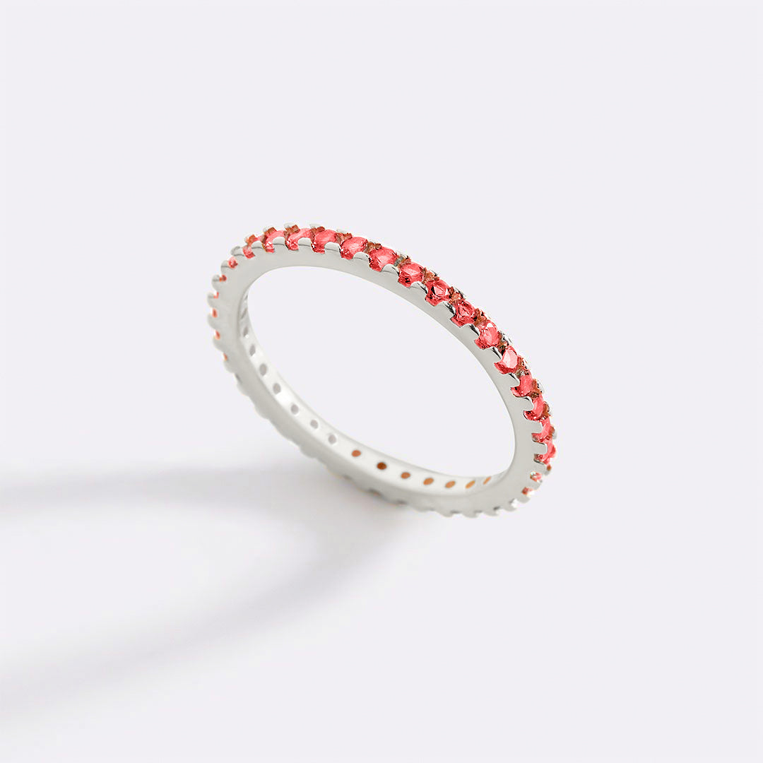 Birthstone Eternity Stacking Ring