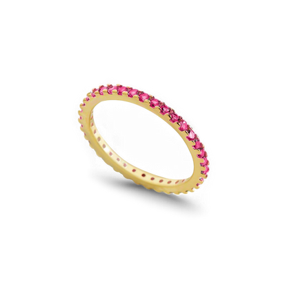 Birthstone Eternity Stacking Ring
