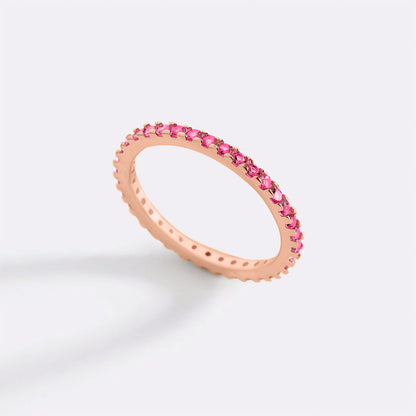 Birthstone Eternity Stacking Ring