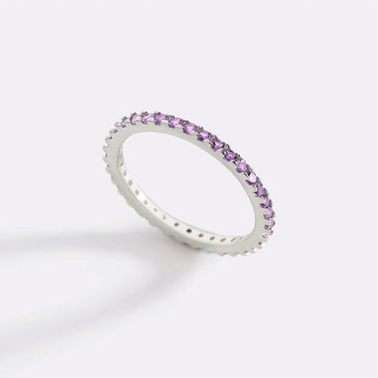 Birthstone Eternity Stacking Ring