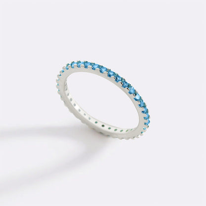 Birthstone Eternity Stacking Ring