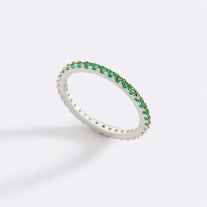 Birthstone Eternity Stacking Ring