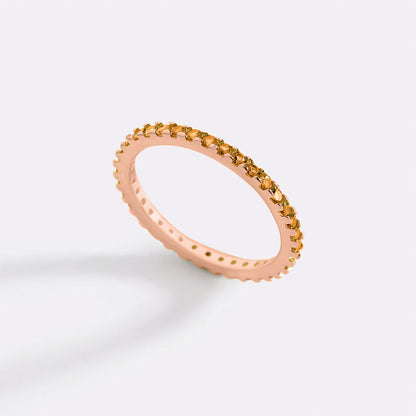 Birthstone Eternity Stacking Ring
