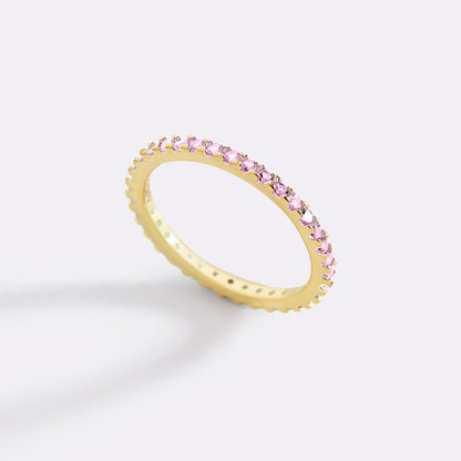 Birthstone Eternity Stacking Ring