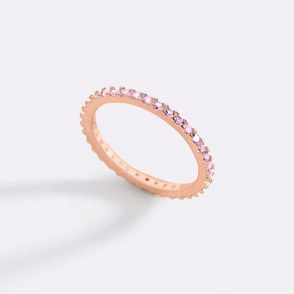 Birthstone Eternity Stacking Ring