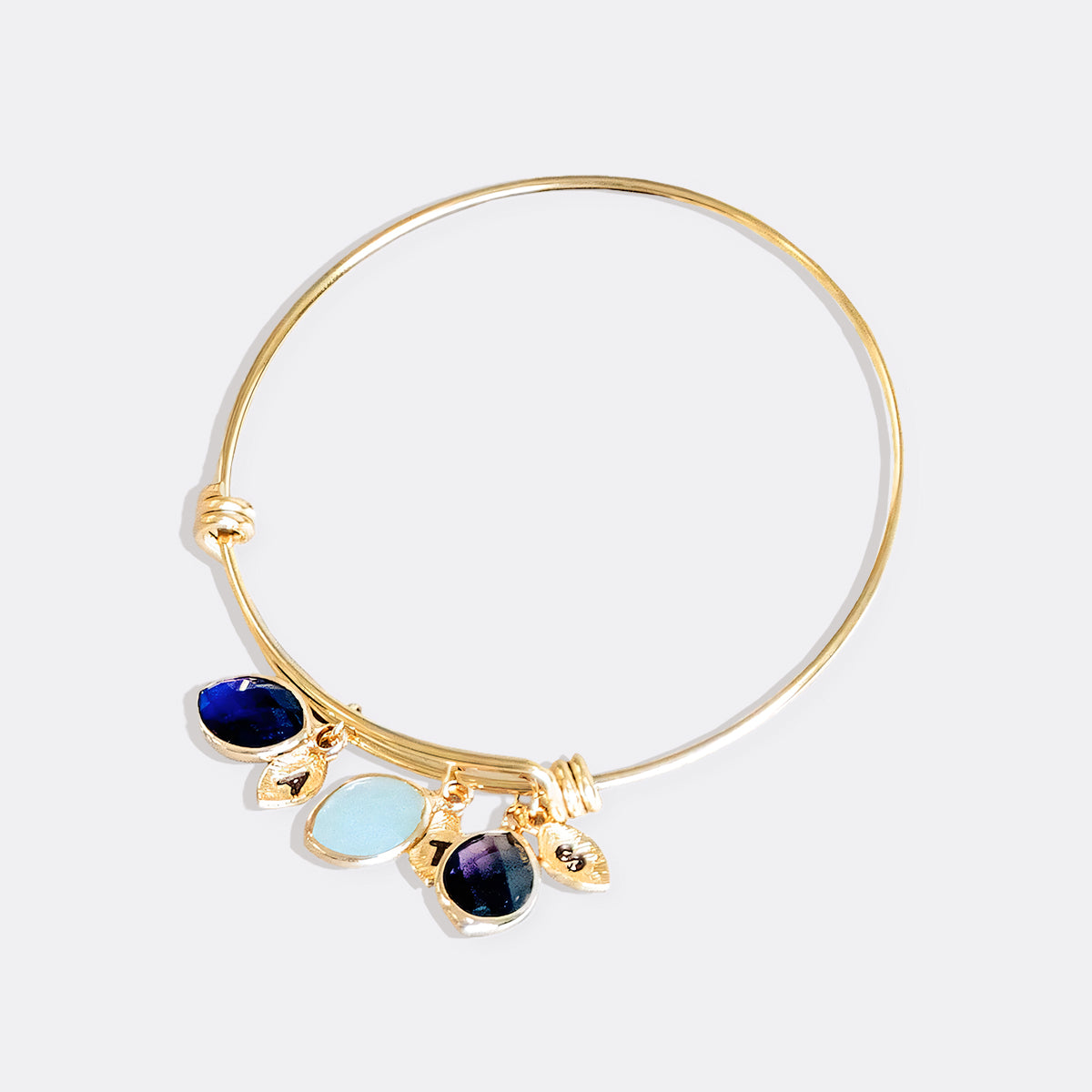 Armband mit Geburtsstein-Familienanhänger