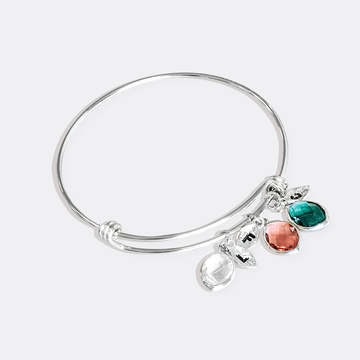Armband mit Geburtsstein-Familienanhänger