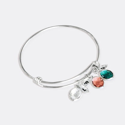 Armband mit Geburtsstein-Familienanhänger