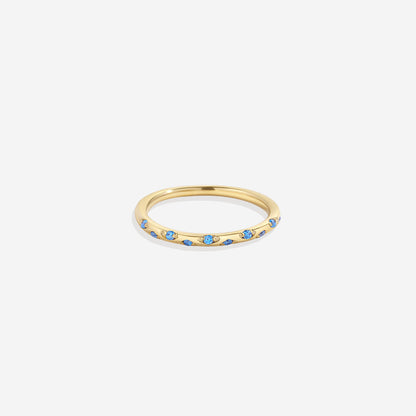 Dainty Birthstone Constellation Band